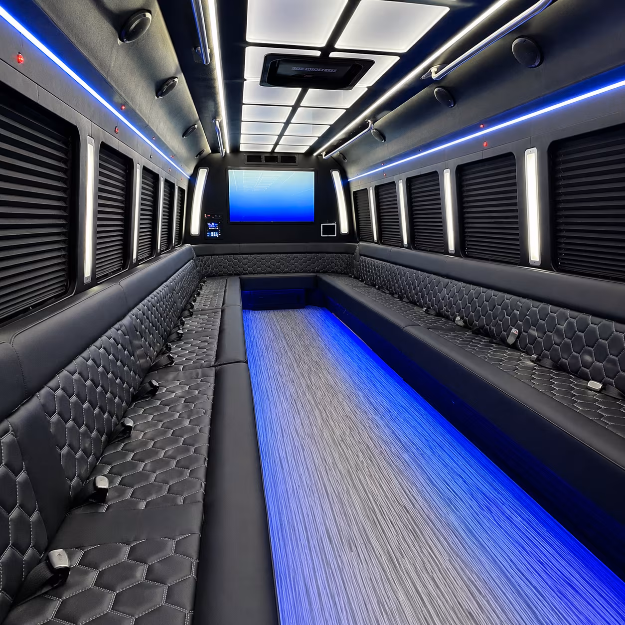 Miami Concert & Music Festival Transportation party bus exterior