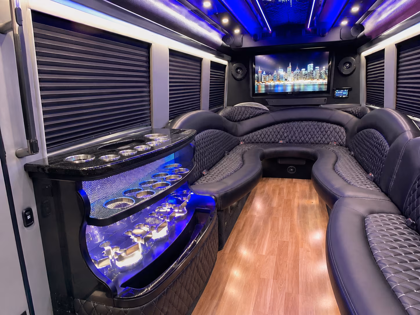 Miami Concert & Music Festival Transportation party bus exterior