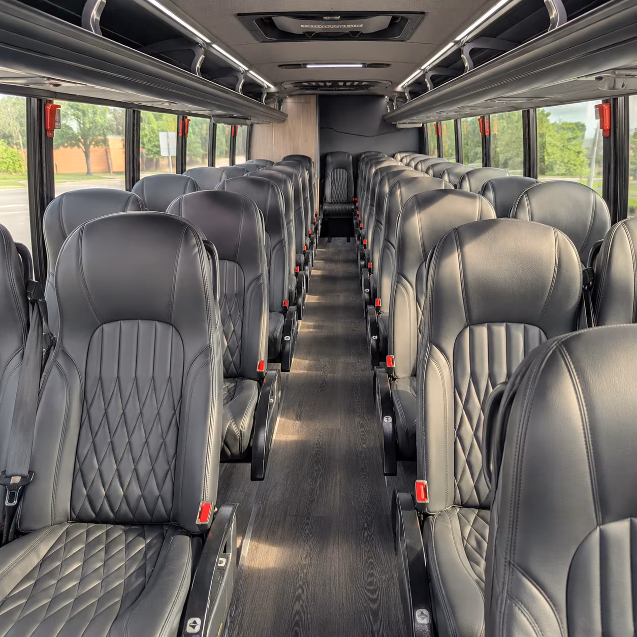 Miami School Event Transportation party bus exterior