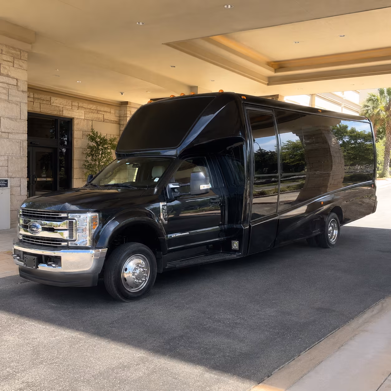 Miami Sporting Event Transportation party bus exterior