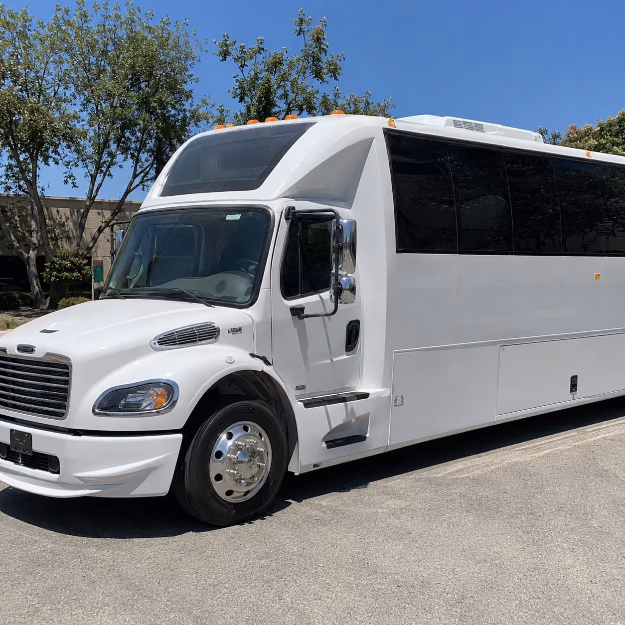 Miami Sporting Event Transportation party bus exterior