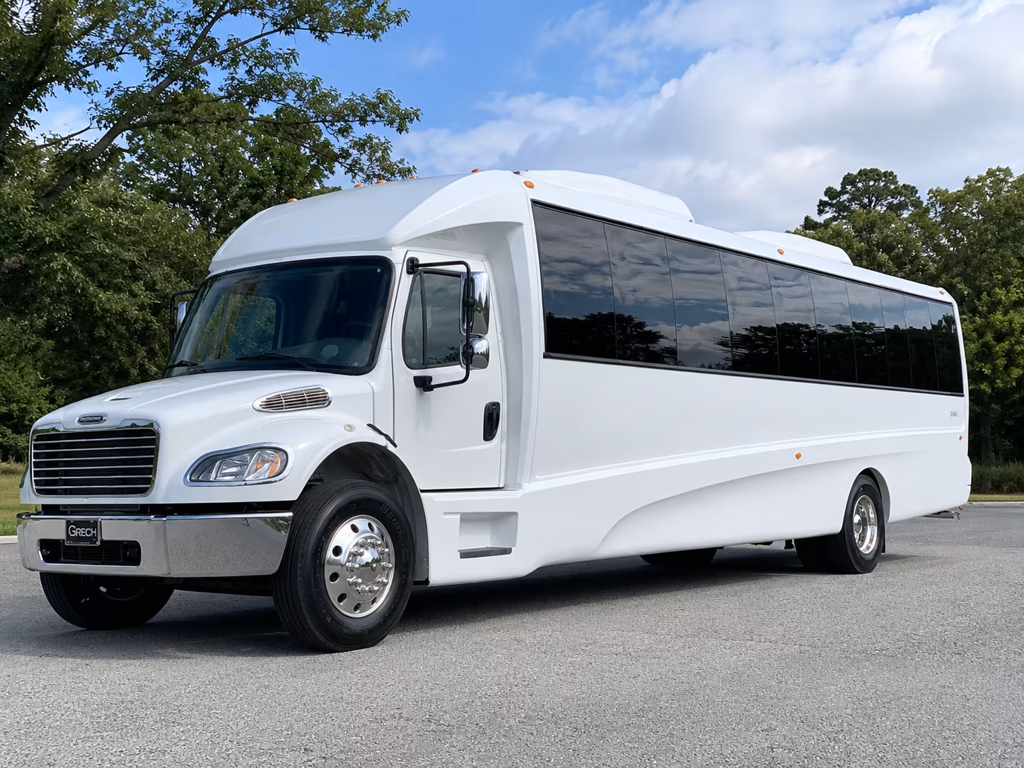Miami Wedding Transportation party bus exterior