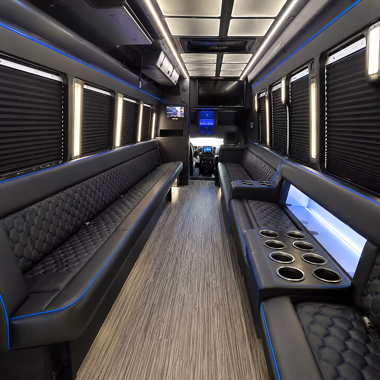 Miami Wedding Transportation onboard seating
