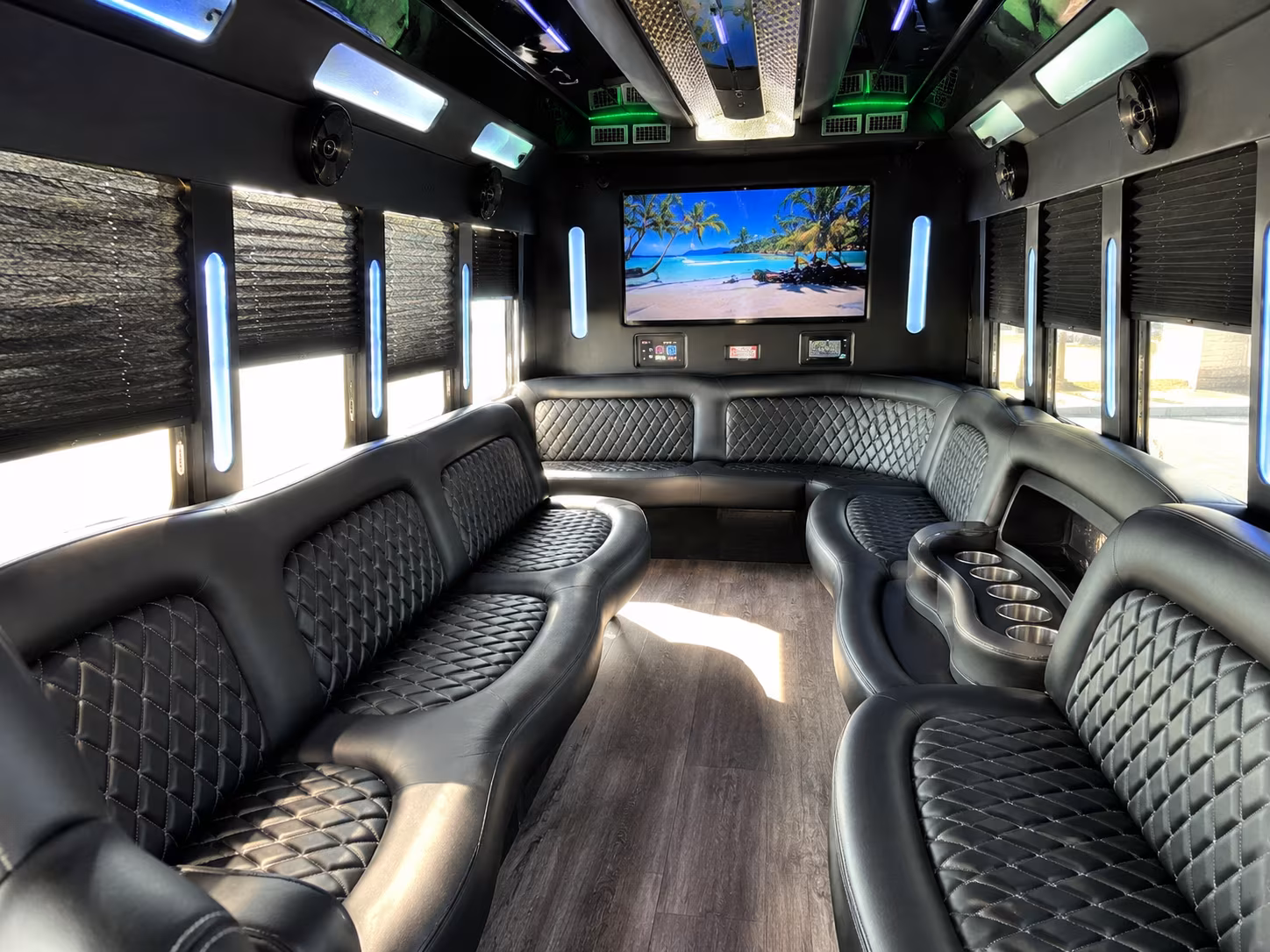 Miami Winery Tour & Pub Crawl Transportation party bus exterior