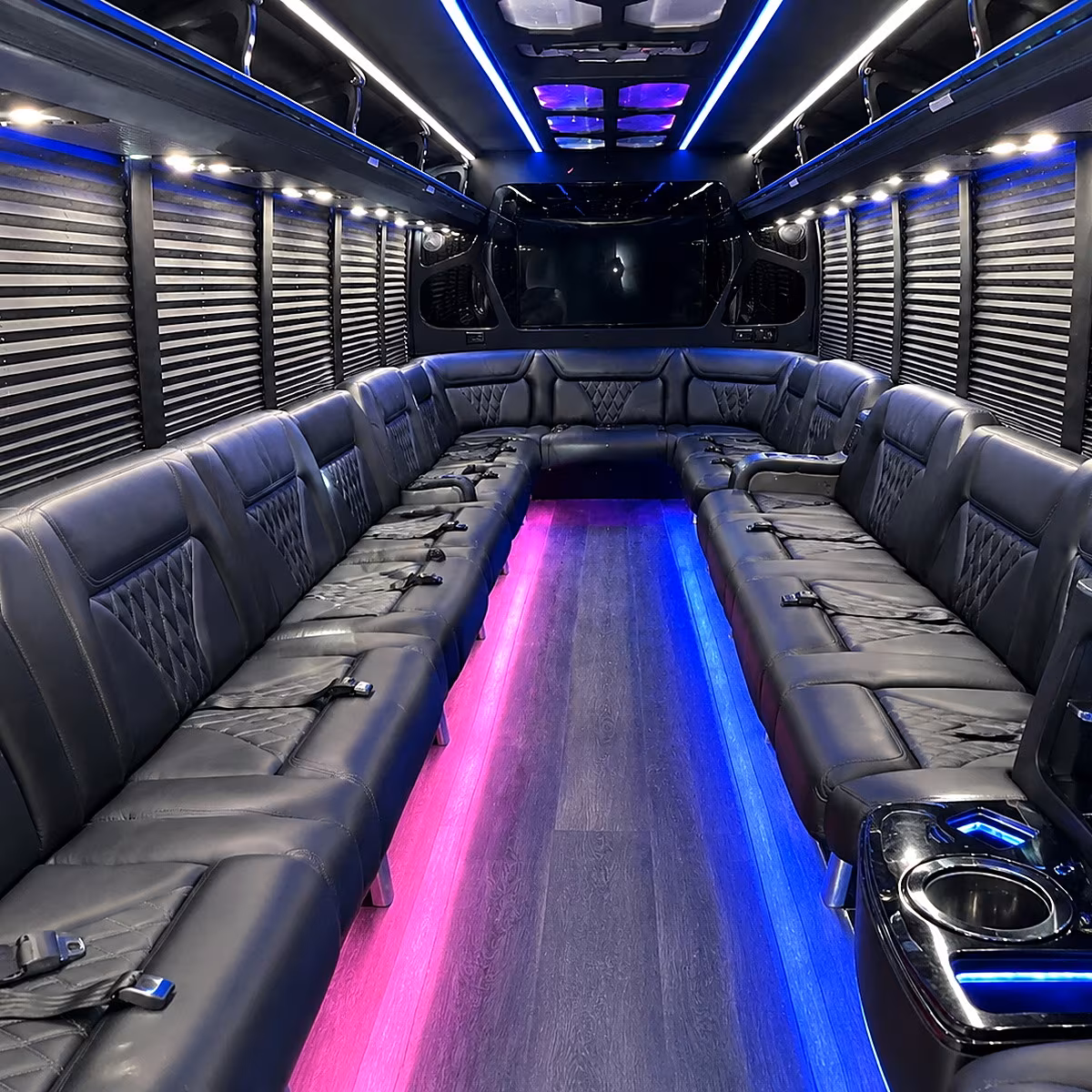 Miami Winery Tour & Pub Crawl Transportation party bus interior