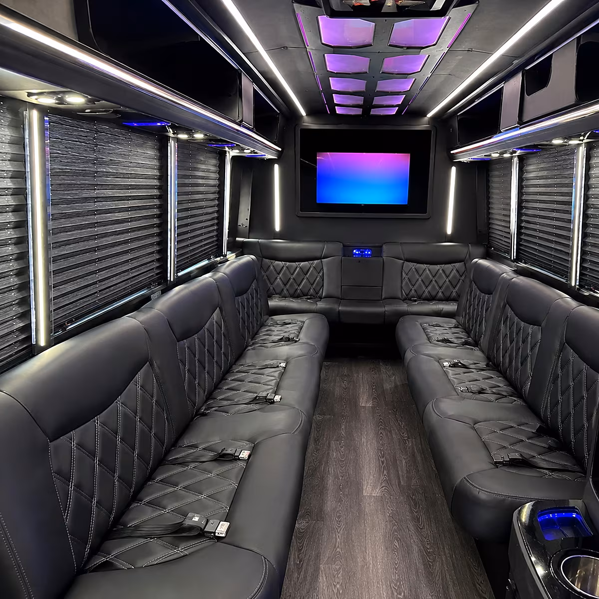 Miami Winery Tour & Pub Crawl Transportation party bus interior