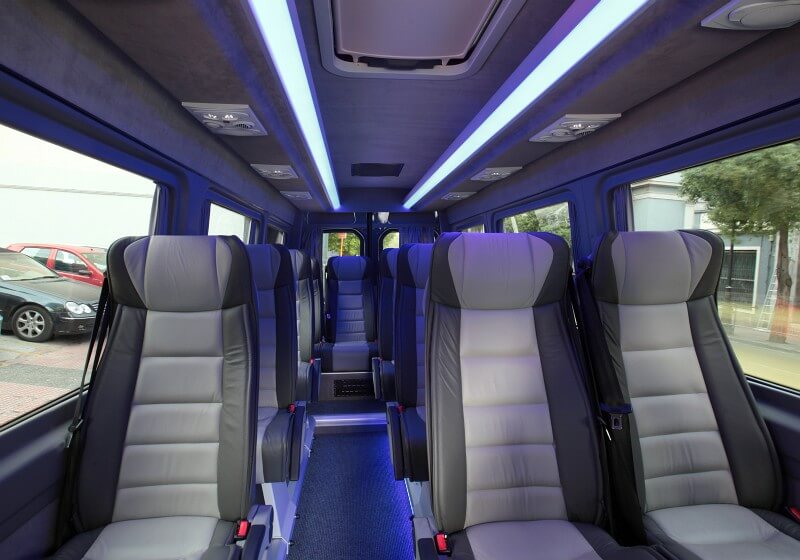 Miami 18 Passenger Van/Minibus Interior