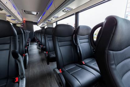 Coral Springs 45 Passenger Mini Coach Interior