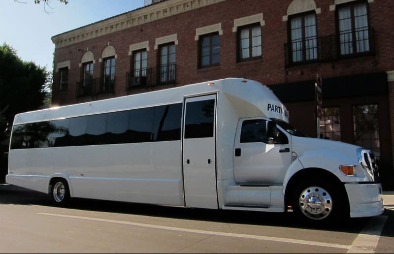 Coconut Creek 30 Passenger Party Bus White
