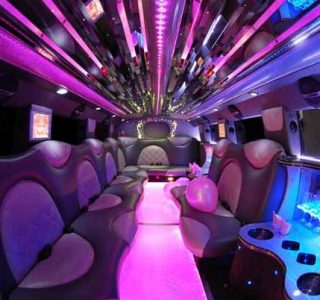 Cadillac Escalade Fort Lauderdale limo interior