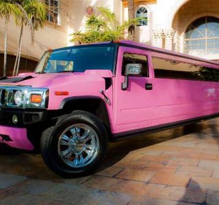 pink hummer limo service Coral Gables