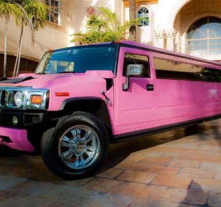 pink hummer limo service Doral
