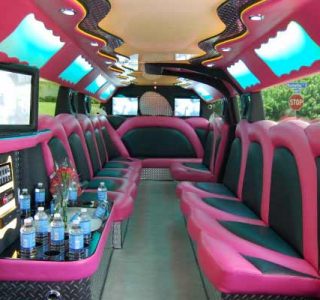pink hummer limousine Coral Gables